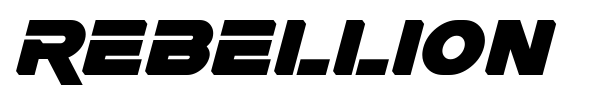 Rebellion font preview